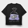 Fish Bag Trust, Tricou Oversize Barbati (Unisex)