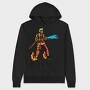 Firefighter Skeleton, Hanorac Oversize Barbati (Unisex)