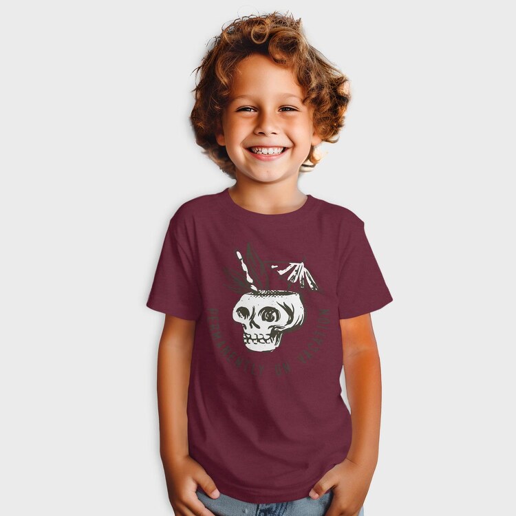 Summer Vacation Skull, Tricou Copii