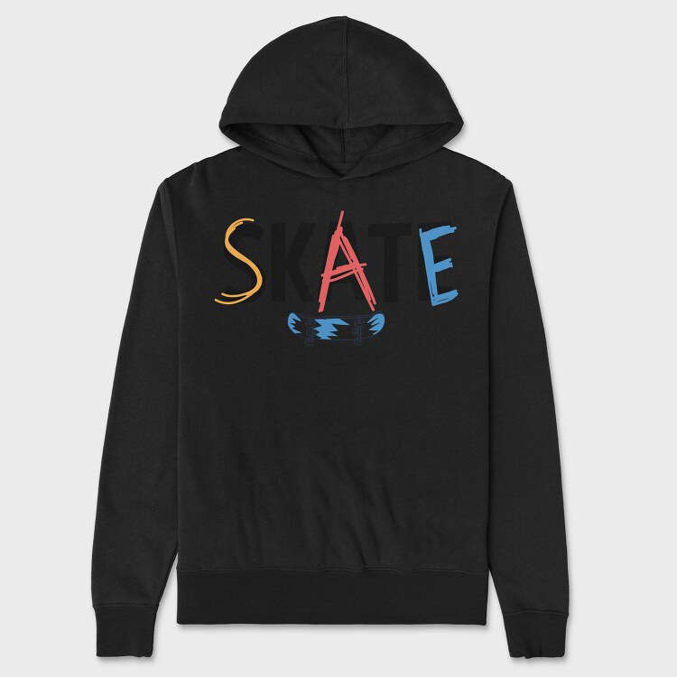 Skateboard Splash, Hanorac Oversize Barbati (Unisex)