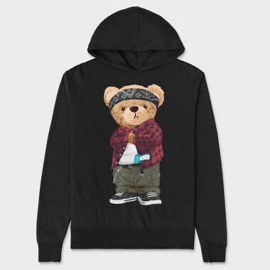 Teddy Bandana Style, Hanorac Oversize Barbati (Unisex)