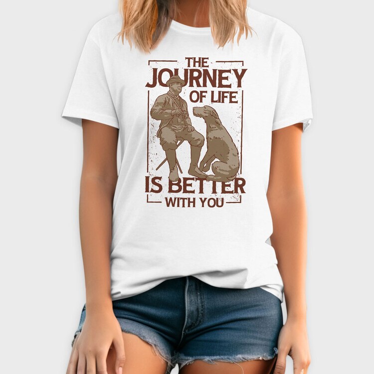 The Journey of Life Dog, Tricou Barbati (Unisex)