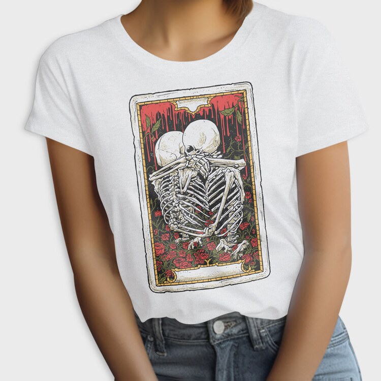 Hug Skeleton Card, Tricou Femei