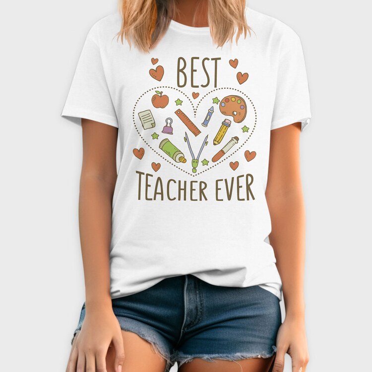 Best Teacher Ever, Tricou Barbati (Unisex)