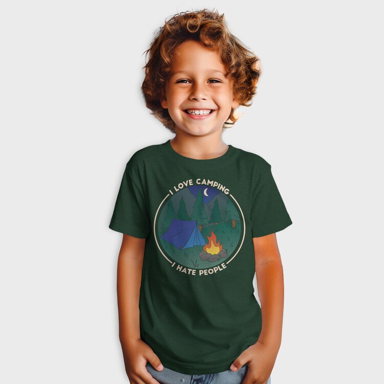 Love Camping Hate People, Tricou Copii