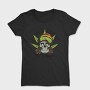 Dont Panic Weed Skull, Tricou Femei