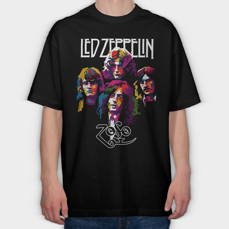 Led Zeppelin 3, Tricou Oversize Barbati (Unisex)