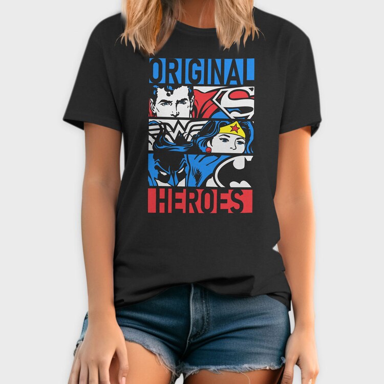 Superman Wonder Women Batman, Tricou Barbati (Unisex)