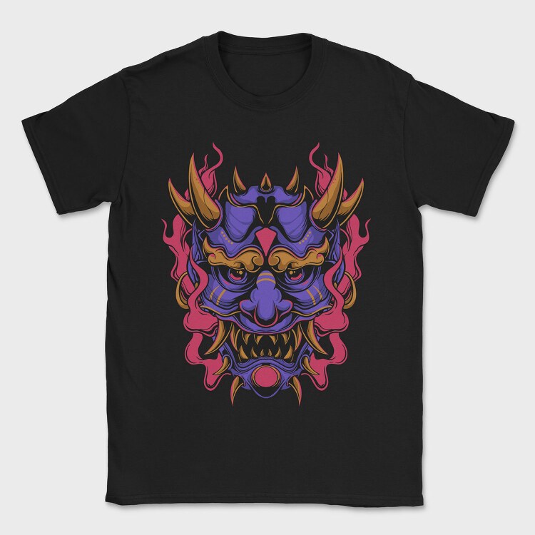 Demon Mask, Tricou Barbati (Unisex)