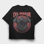 Evil Warrior Skull, Tricou Oversize Barbati (Unisex)