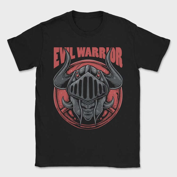 Evil Warrior Skull, Tricou Barbati (Unisex)