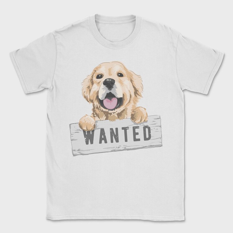Dog Wanted Sign, Tricou Barbati (Unisex)