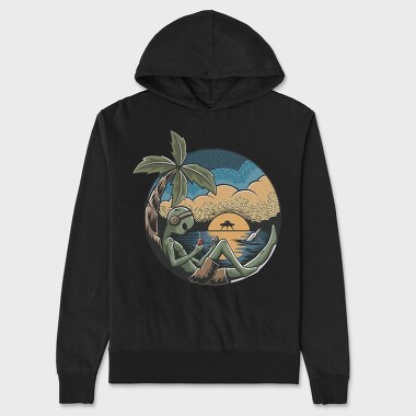 Alien Beach Lounge, Hanorac Oversize Barbati (Unisex)