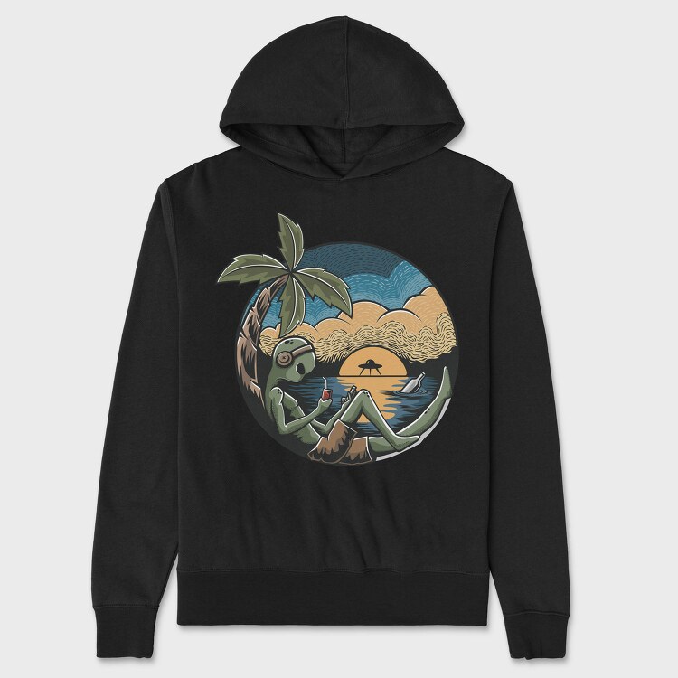 Alien Beach Lounge, Hanorac Oversize Barbati (Unisex)