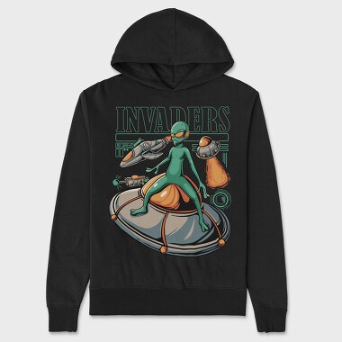 Alien Invasion, Hanorac Oversize Barbati (Unisex)