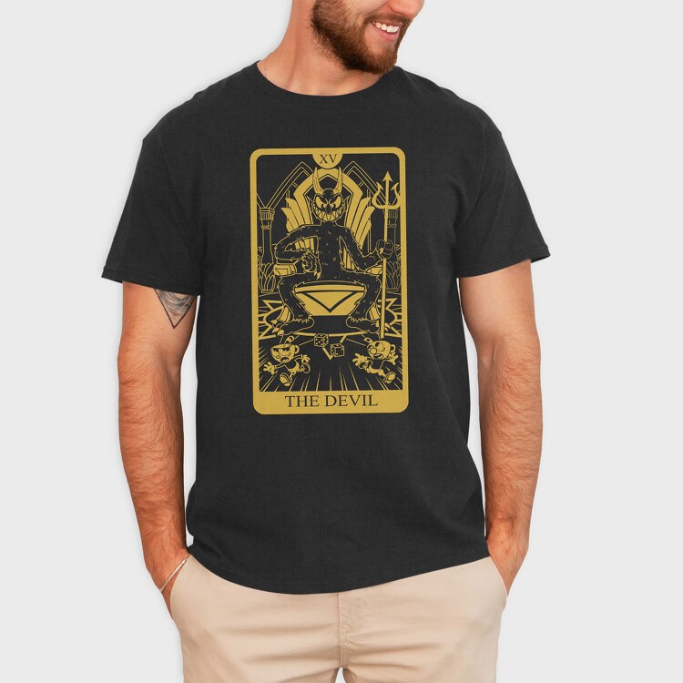 Cuphead 10, Tricou Barbati (Unisex)