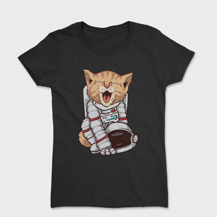 Cat Astronaut Space, Tricou Femei