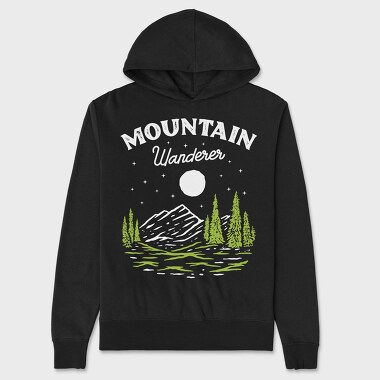 Pine Forest Stroll, Hanorac Oversize Barbati (Unisex)