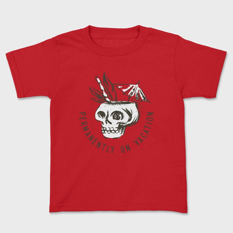 Summer Vacation Skull, Tricou Copii