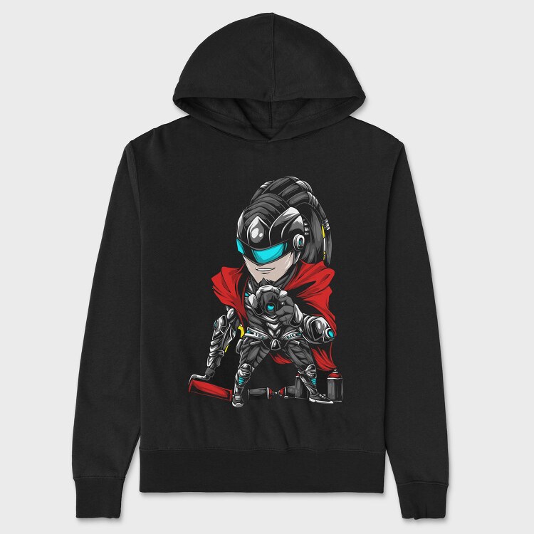 Cyberpunk Hero, Hanorac Oversize Barbati (Unisex)