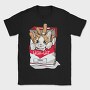 Cigarette Cat Warning, Tricou Barbati (Unisex)