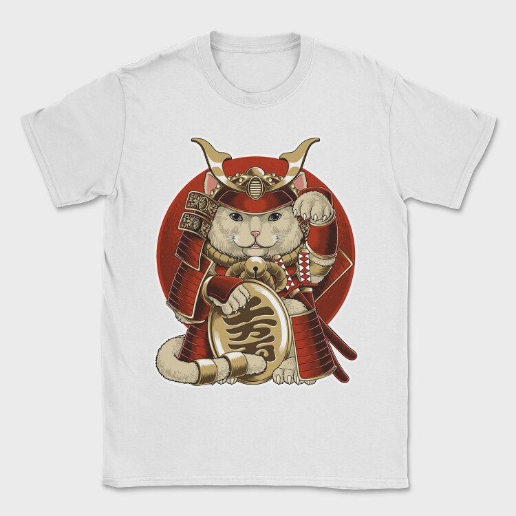 Cat Samurai Armor, Tricou Barbati (Unisex)