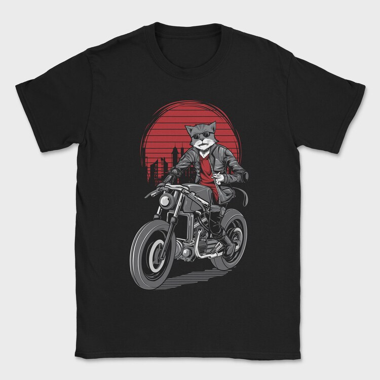 Cat Rider, Tricou Barbati (Unisex)