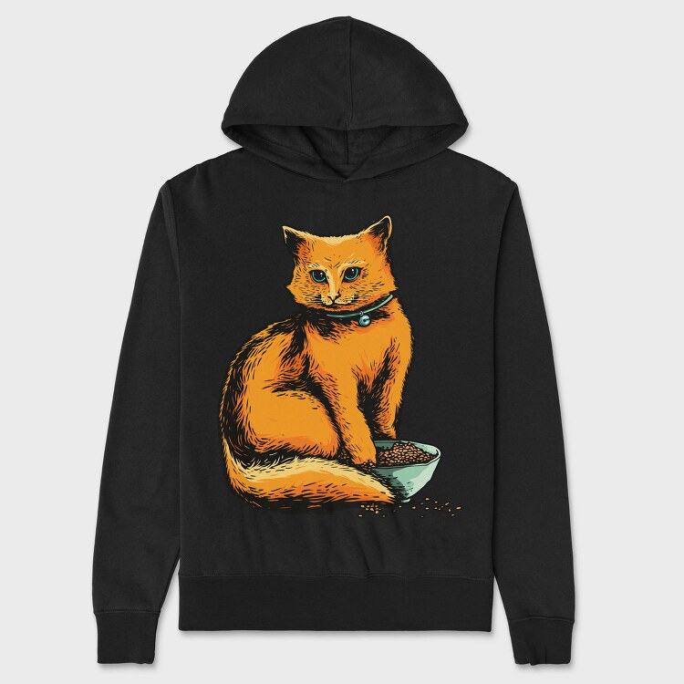 Cat Food Bowl, Hanorac Oversize Barbati (Unisex)