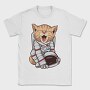 Cat Astronaut Space, Tricou Barbati (Unisex)