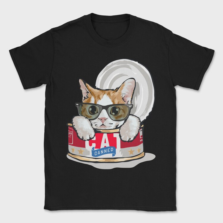 Canned Cat Cool, Tricou Barbati (Unisex)