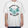 Cannabis Flower Buds, Tricou Oversize Barbati (Unisex)