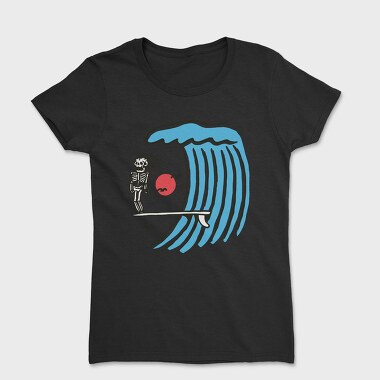 Skeleton Wave Ride, Tricou Femei