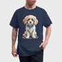 Cavachon Dog Watercolor, Tricou Barbati (Unisex)