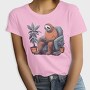Chill Sloth Playing Video Games, Tricou Femei