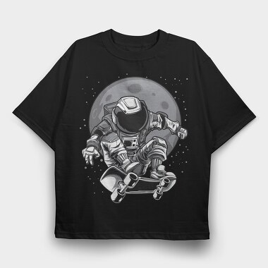 Space Skater, Tricou Oversize Barbati (Unisex)