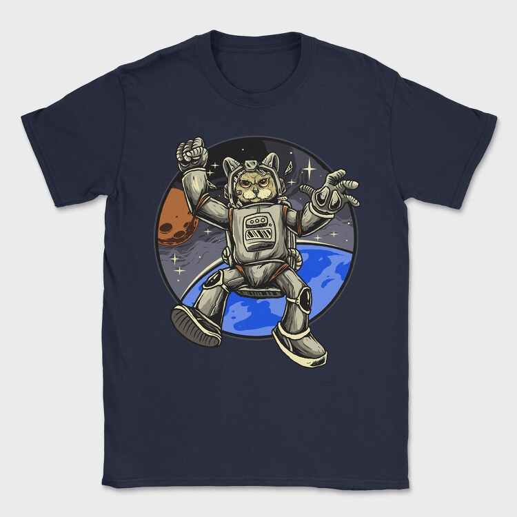 Space Otter Explorer, Tricou Barbati (Unisex)