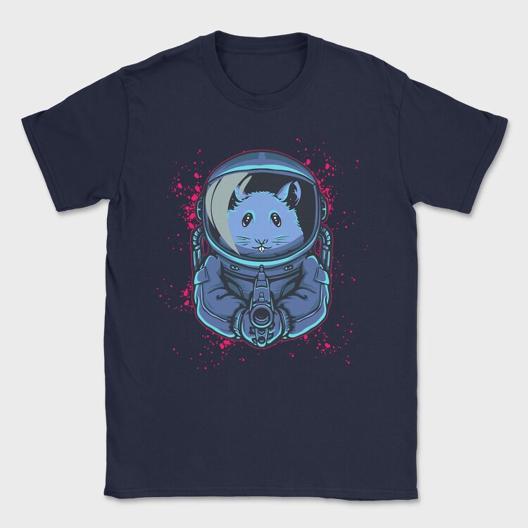 Space Cat Astronaut, Tricou Barbati (Unisex)