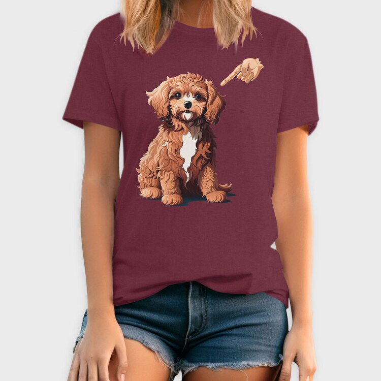 Cavapoo Finger, Tricou Barbati (Unisex)