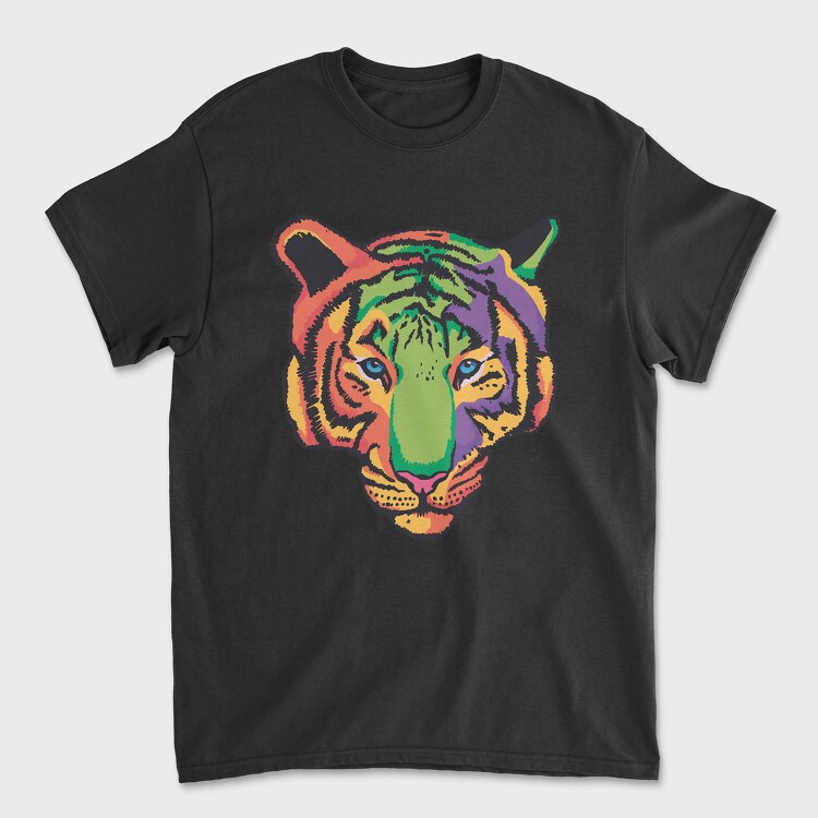 Colorful Tiger, Tricou Barbati (Unisex)