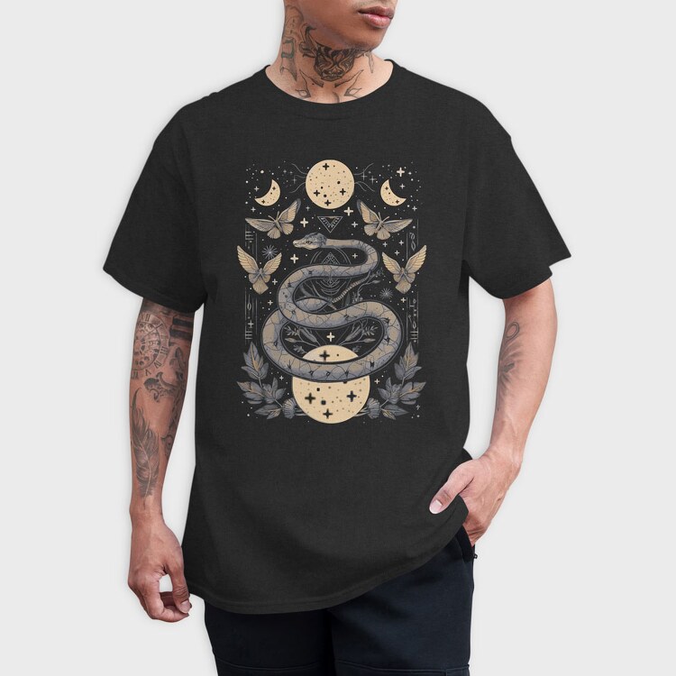 Celestial Snake, Tricou Barbati (Unisex)