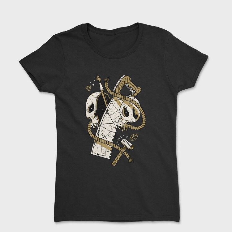 Skull Rope Brush, Tricou Femei