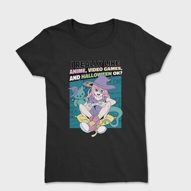Halloween Gaming Witch, Tricou Femei