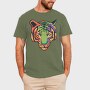 Colorful Tiger, Tricou Barbati (Unisex)
