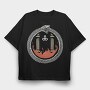 Snake Fire Symbol, Tricou Oversize Barbati (Unisex)
