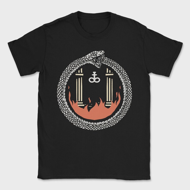 Snake Fire Symbol, Tricou Barbati (Unisex)
