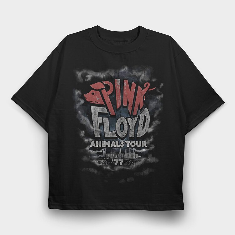 Pink Floyd 5, Tricou Oversize Barbati (Unisex)