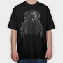 Pug Punk, Tricou Oversize Barbati (Unisex)
