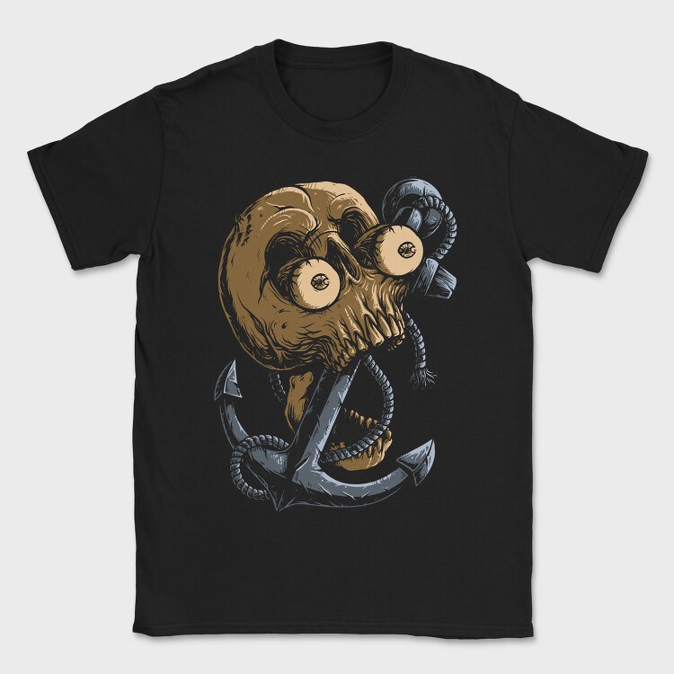 Skull Anchor, Tricou Barbati (Unisex)