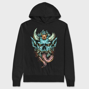 Demon Grin, Hanorac Oversize Barbati (Unisex)