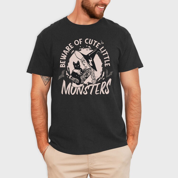 Beware of Cute Little Monsters, Tricou Barbati (Unisex)